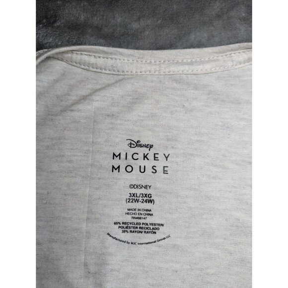 Disney Mickey Mouse Plus Size Tank Top - Gray Heather with Pink Shorts, Size 3X - Picture 8 of 8